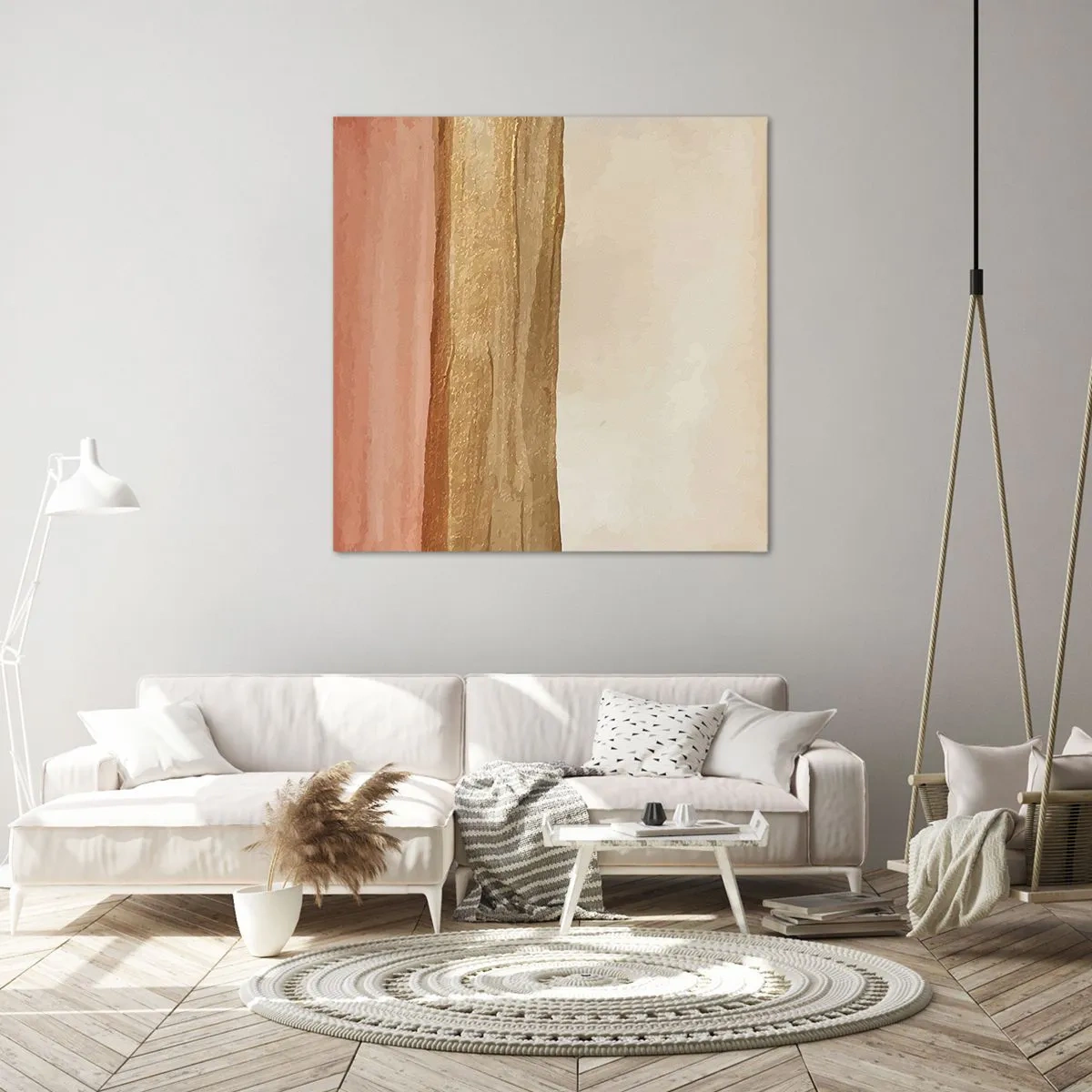 Quadro em tela - Composição vertical - 60x60 cm