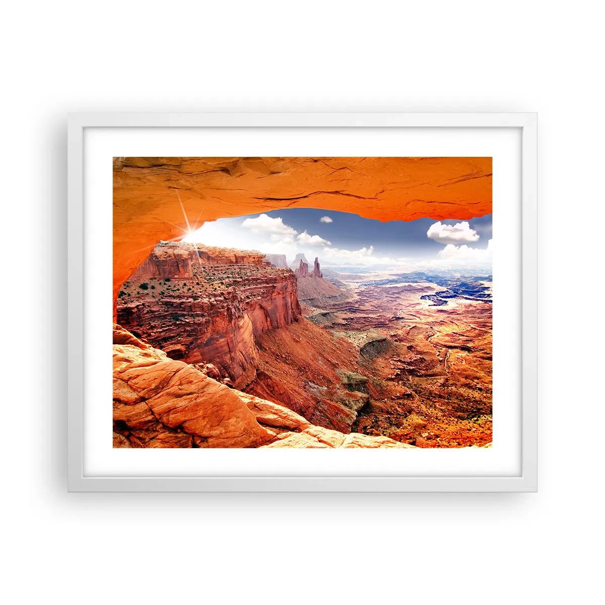 Pôster em moldura branca - Esculpido pela própria natureza - 50x40 cm