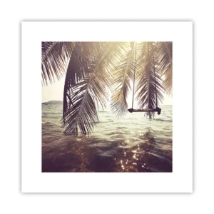 Pôster - Deixe-se levar pela imaginação - 30x30 cm