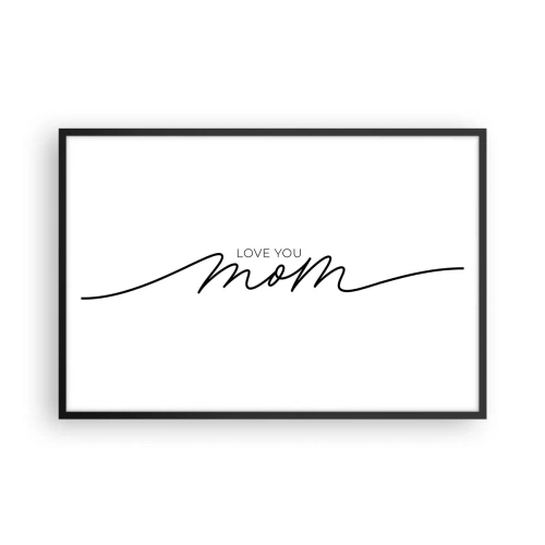 Pôster com moldura preta - Uma grande emoção - 91x61 cm