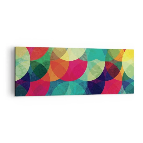 Quadro em tela - Ascensão às cores - 140x50 cm