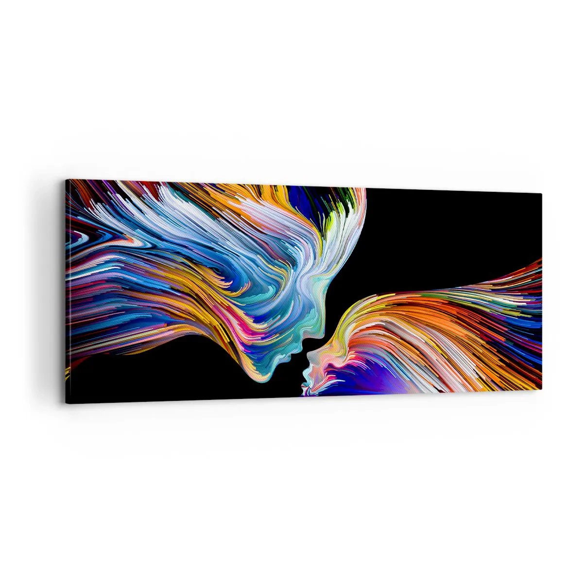 Quadro em tela - Fusão de energia e luz - 100x40 cm