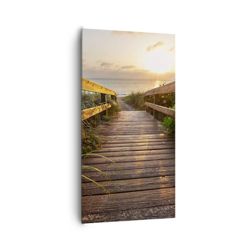 Quadro em tela - Direto para a costa - 65x120 cm