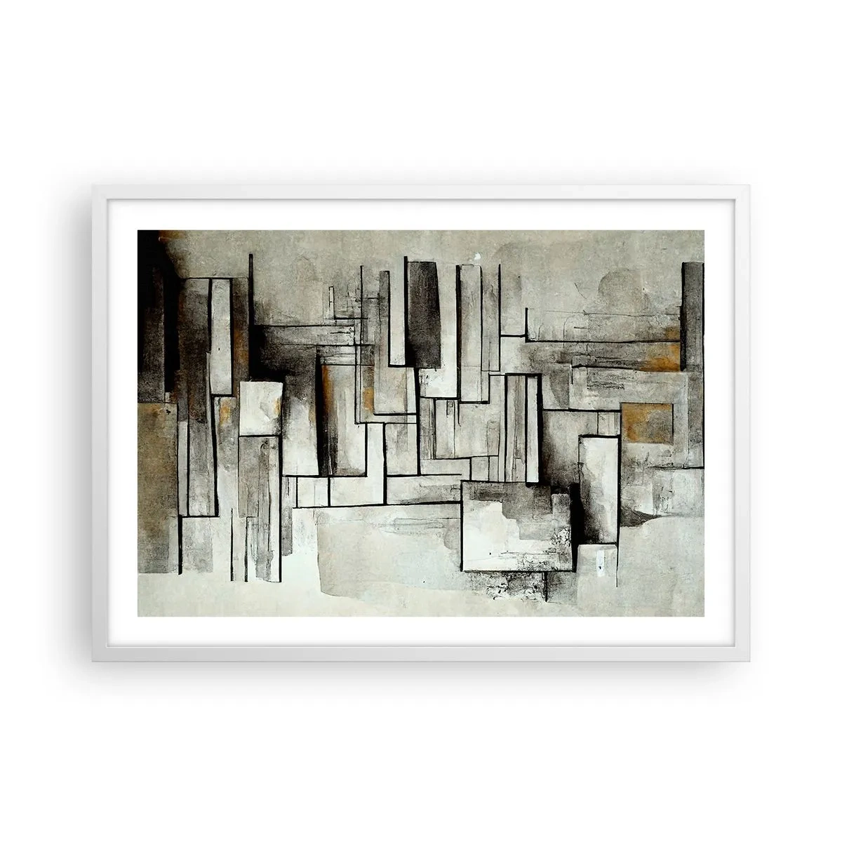 Pôster em moldura branca - O poder da simplicidade - 70x50 cm