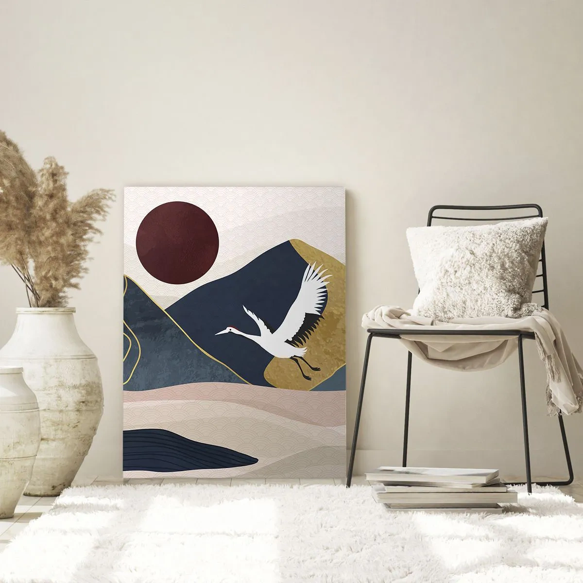 Quadro em vidro - E o dia acaba novamente - 50x70 cm