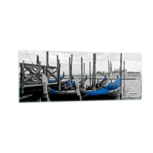 Quadro em vidro - Veneza pensativa - 140x50 cm