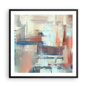 Pôster com moldura preta - Alcance a luz - 60x60 cm