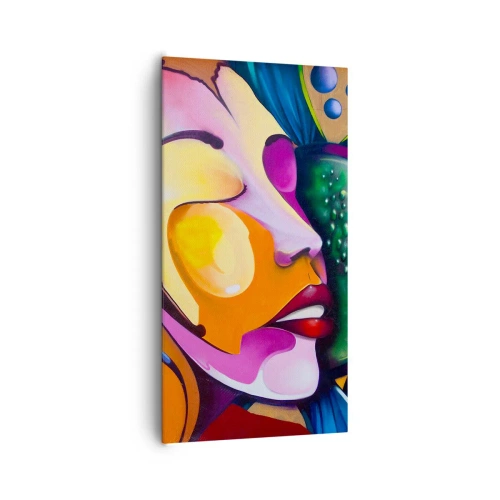Quadro em tela - Toque de cor - 65x120 cm