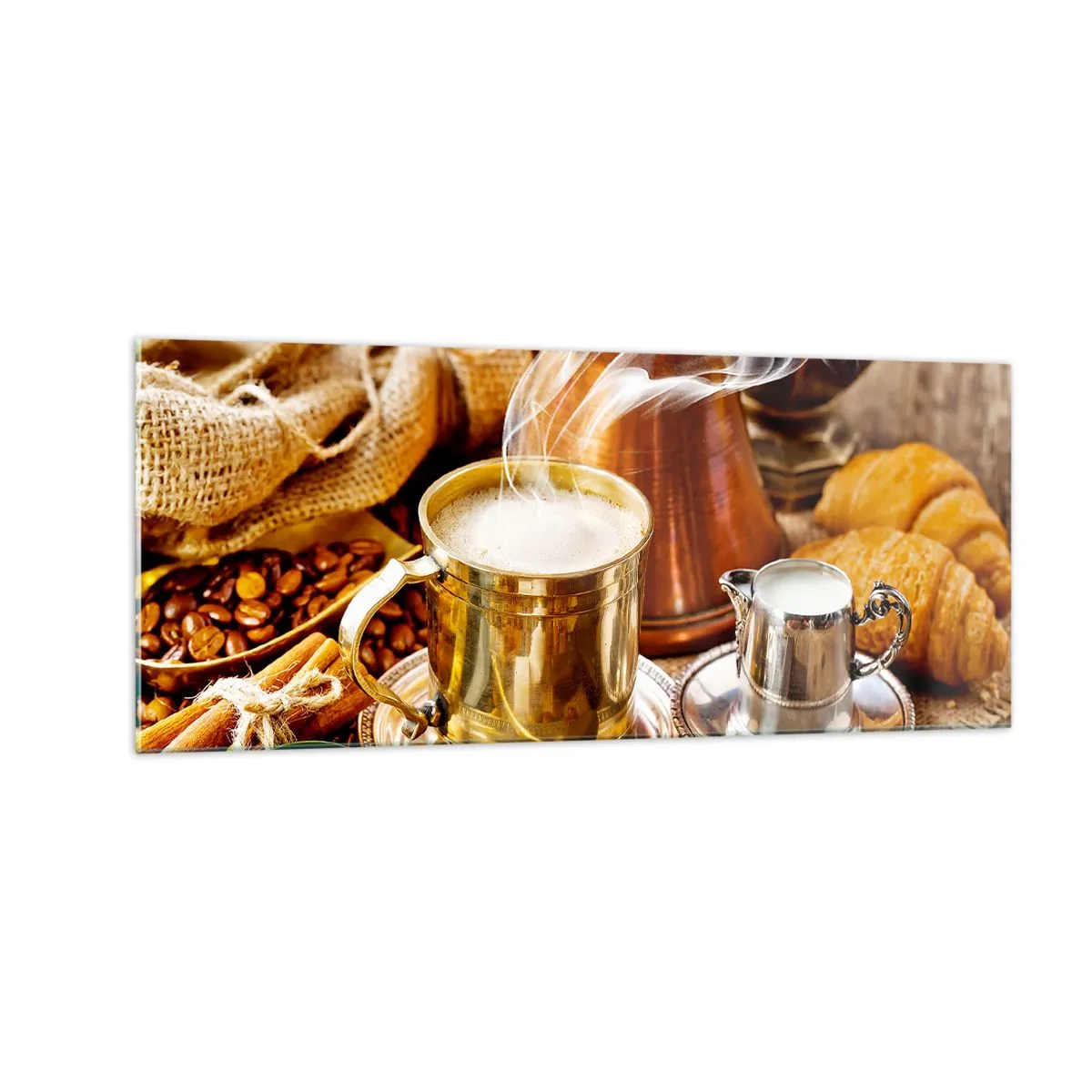 Quadro em vidro - Bons dias! - 100x40 cm