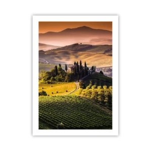 Pôster - Arcádia - Paisagem toscana - 50x70 cm