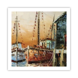 Pôster - Um regresso tranquilo - 60x60 cm