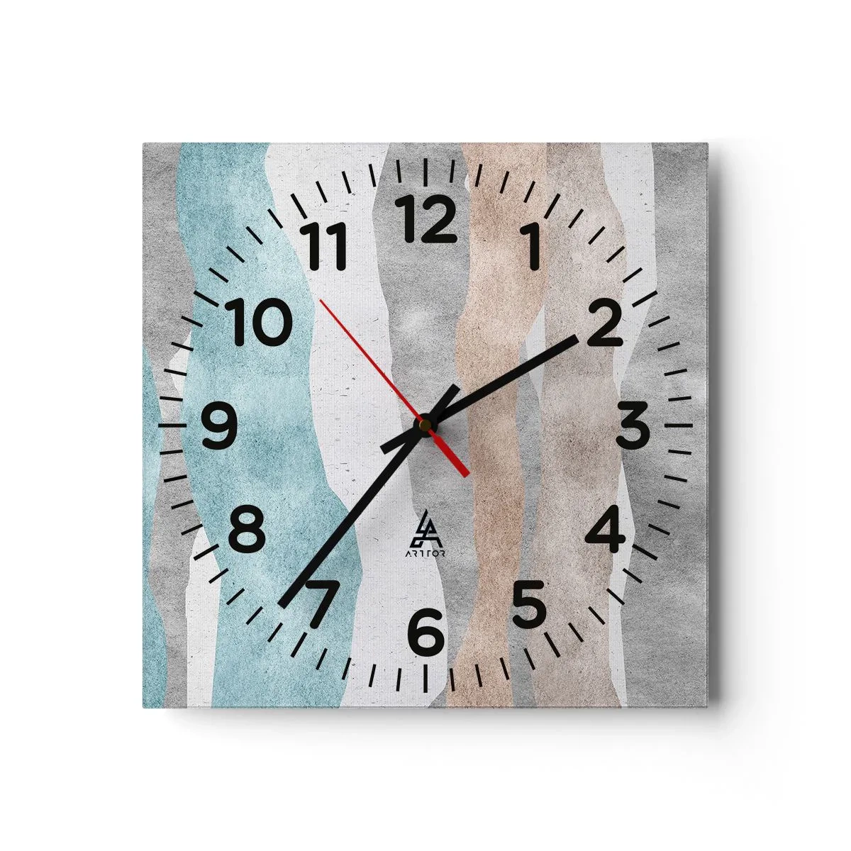 Relógio de parede - Relógio em vidro - Um estudo de proximidade - 30x30 cm