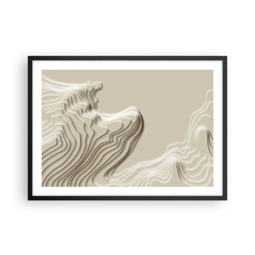 Pôster com moldura preta - Topografia da arte - 70x50 cm
