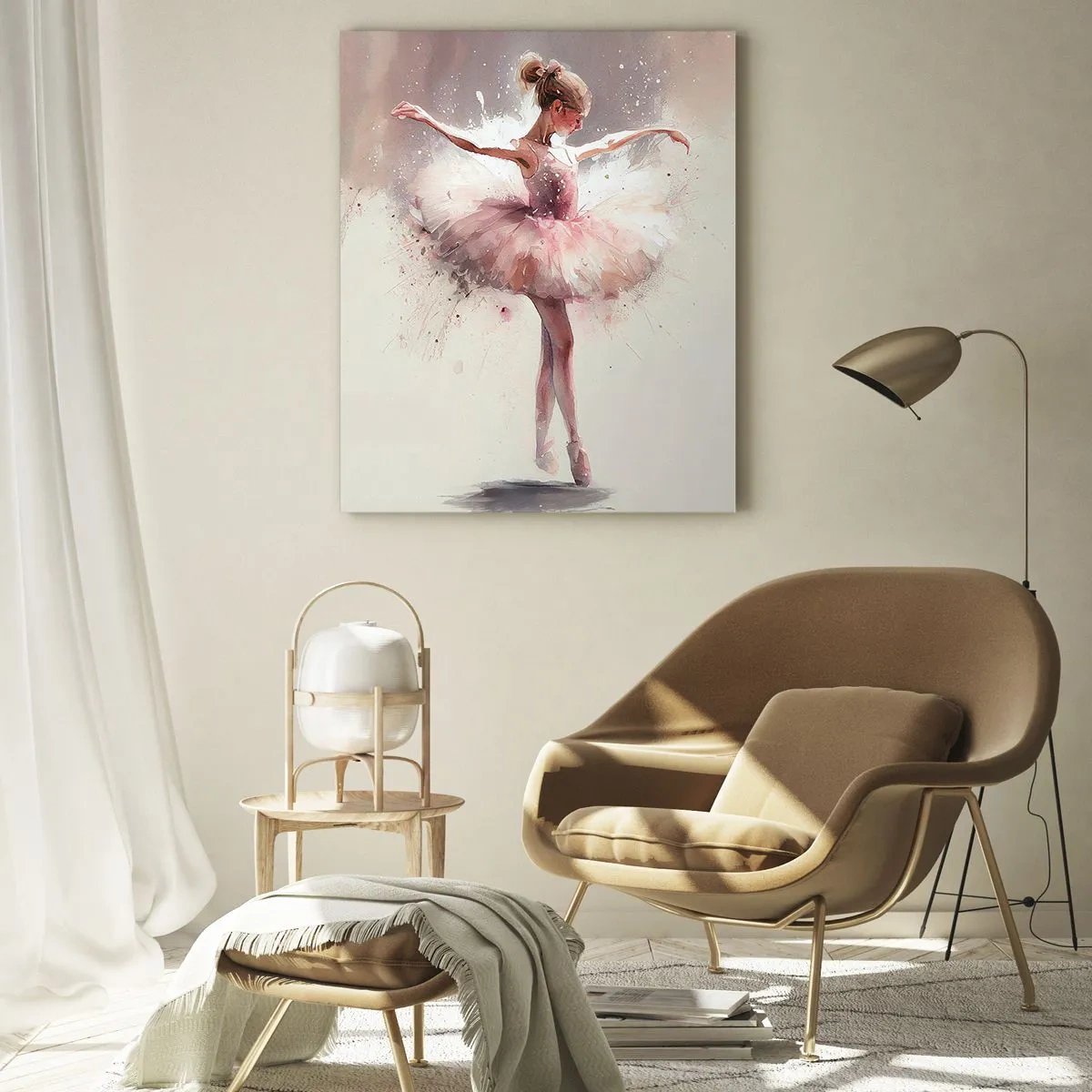 Quadro em vidro - Como um pássaro jovem - 70x100 cm