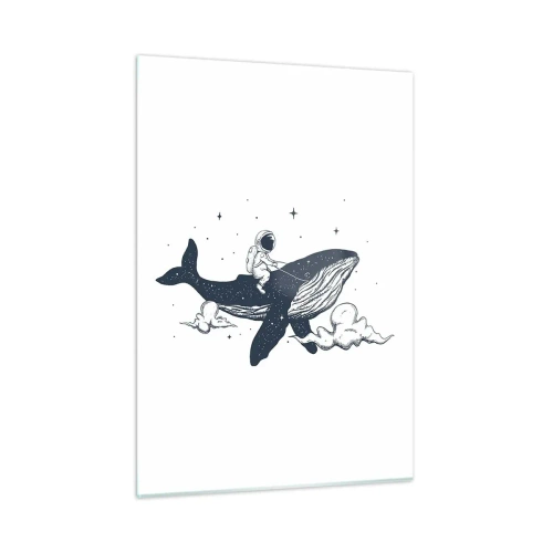 Quadro em vidro - Aventura espacial - 50x70 cm