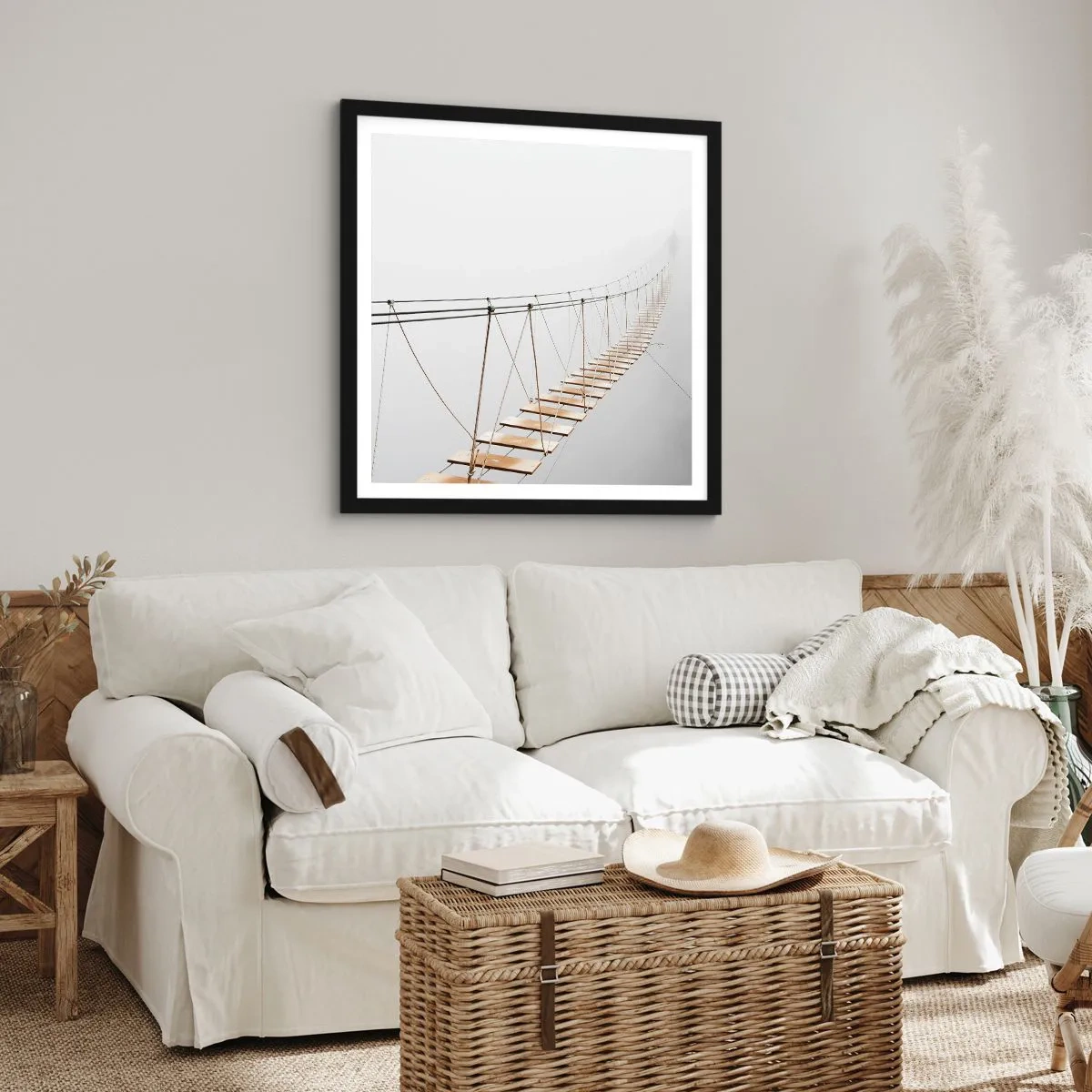 Pôster com moldura preta - Para onde levará? - 30x30 cm