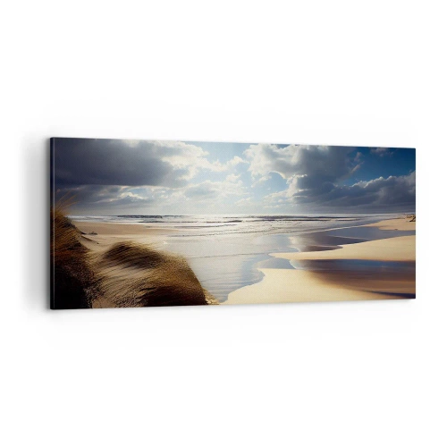 Quadro em tela - Praia, praia selvagem - 100x40 cm