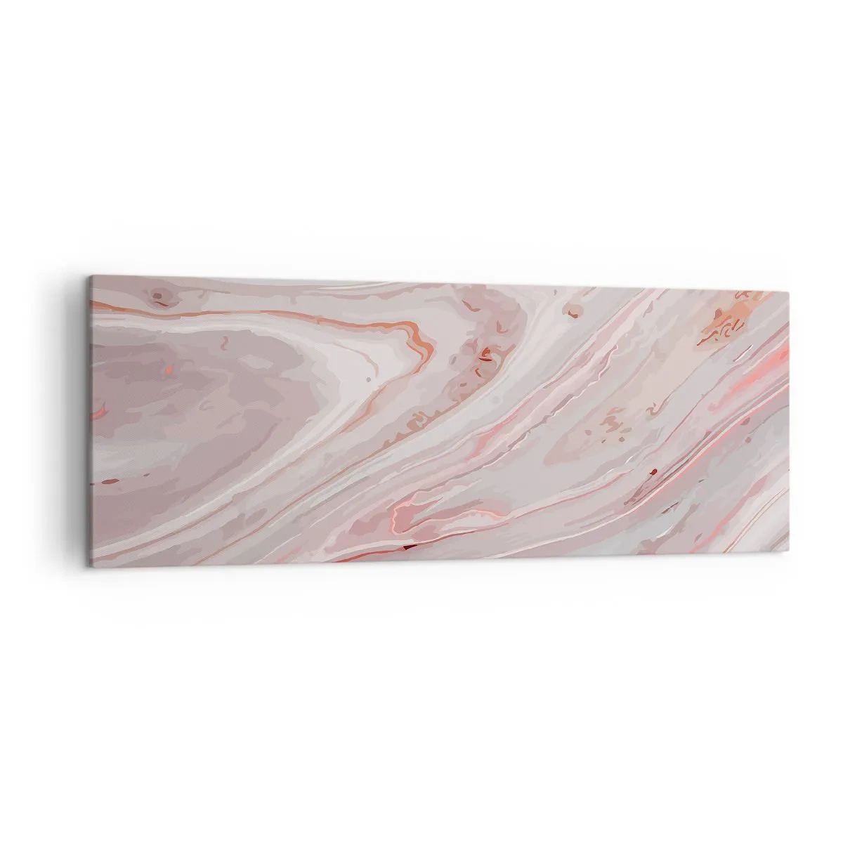 Quadro em tela - Rosa líquido - 140x50 cm