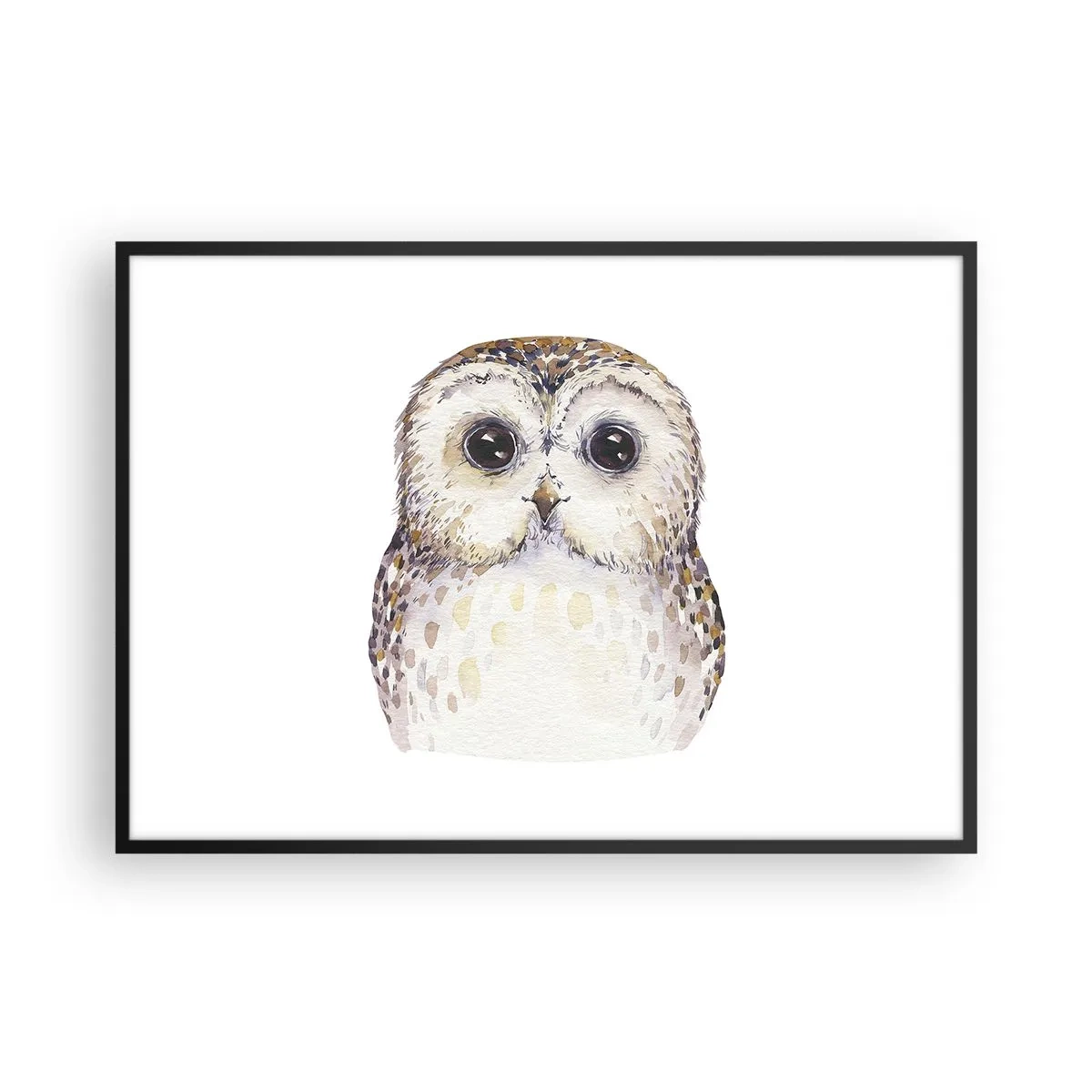 Pôster com moldura preta - Olhe-me nos olhos - 100x70 cm