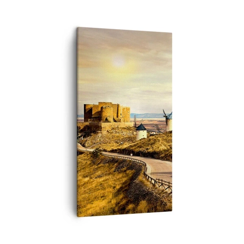 Quadro em tela - Dom Quixote está prestes a aparecer - 45x80 cm