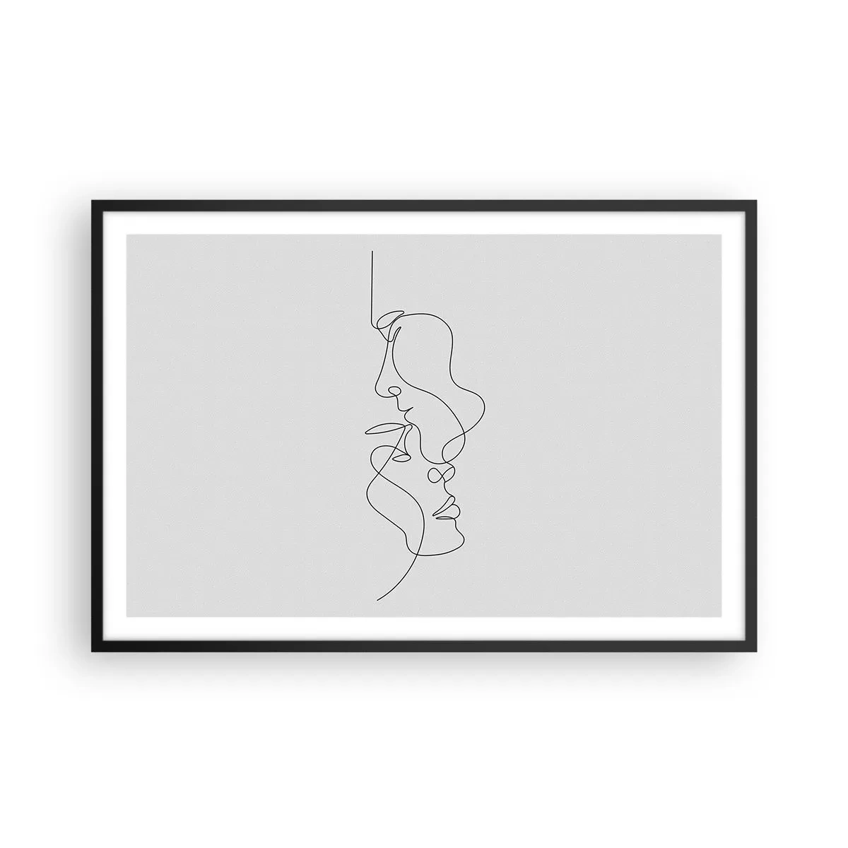 Pôster com moldura preta - O calor dos desejos amargos - 91x61 cm