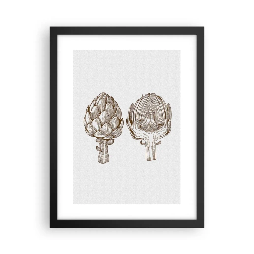 Pôster com moldura preta - Aula de anatomia - 30x40 cm