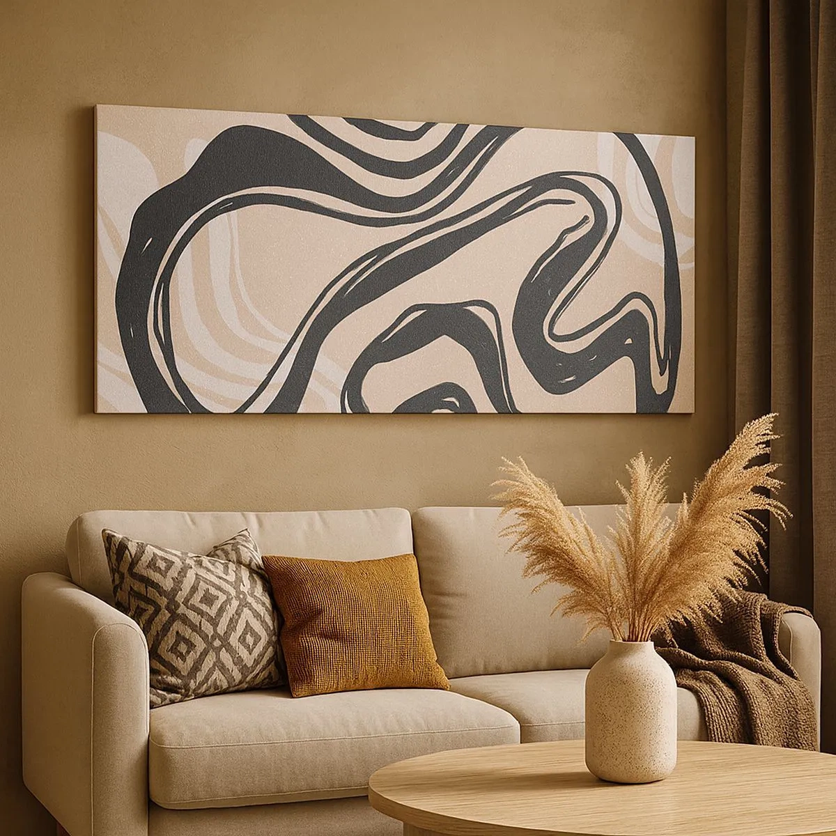 Quadro em tela - Expressão multiplicada - 100x40 cm