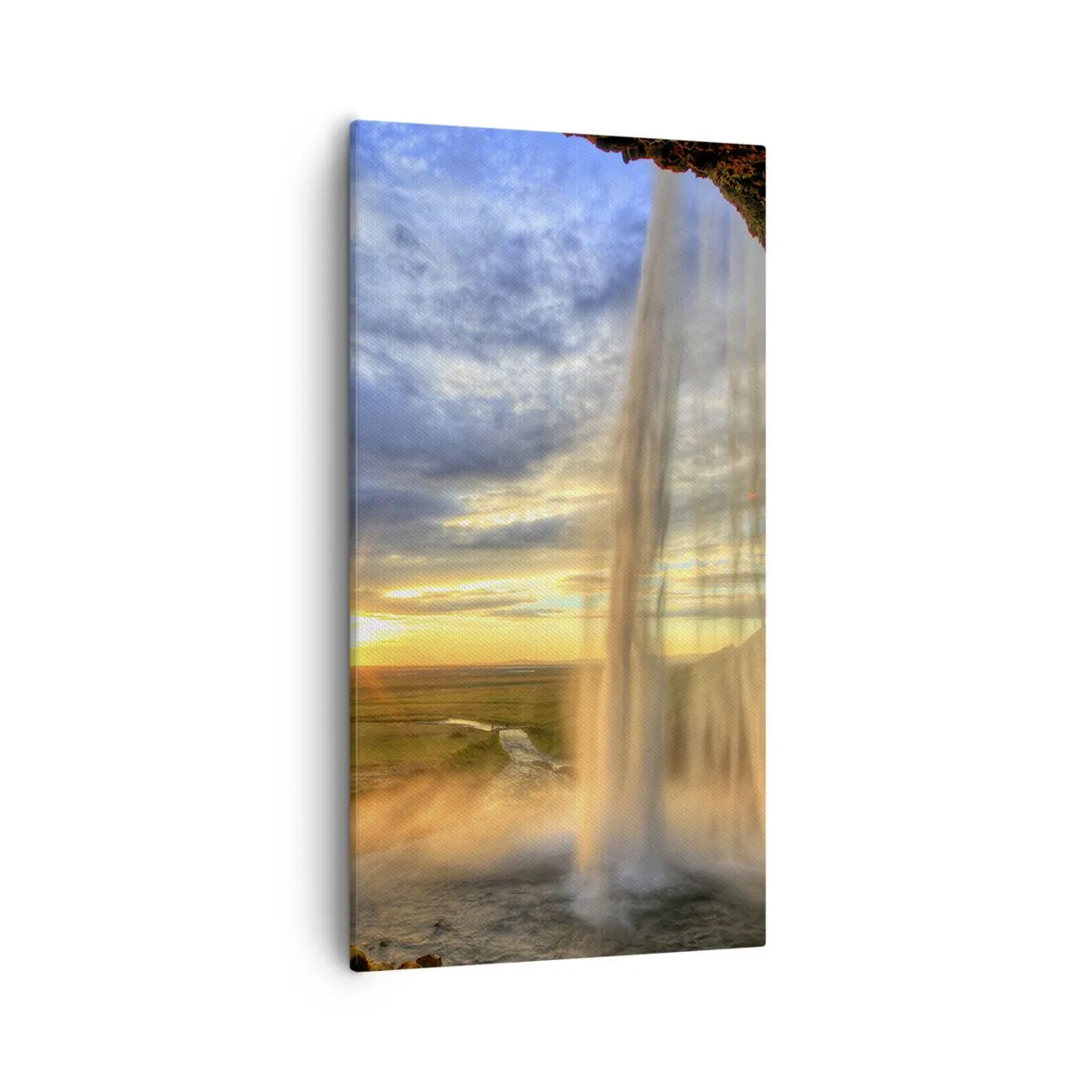 Quadro em tela - O mundo por trás das gotas - 55x100 cm