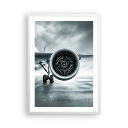 Pôster em moldura branca - Há poder! - 50x70 cm