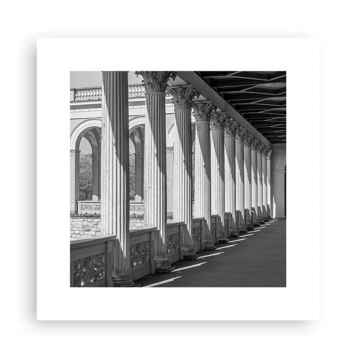 Pôster - Arcada ensolarada - 30x30 cm
