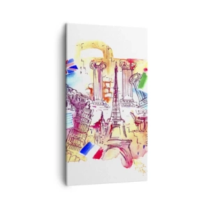 Quadro em tela - Tournée europeia - 45x80 cm