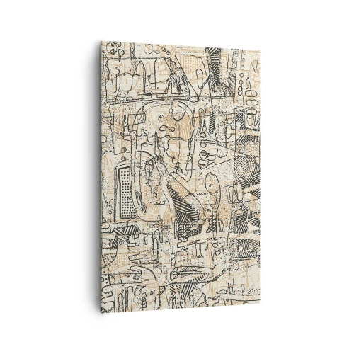 Quadro em tela - À espera de ser decifrado - 80x120 cm