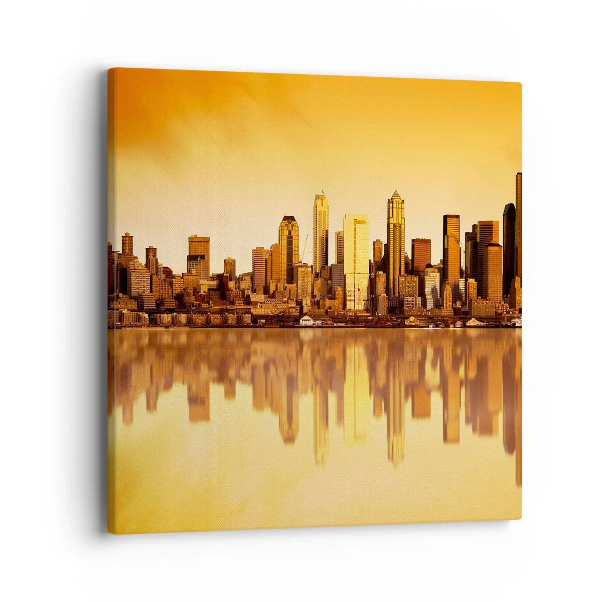 Quadro em tela - Silêncio da metrópole - 40x40 cm