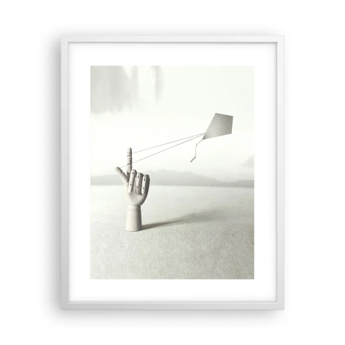 Pôster em moldura branca - Prova de força - 40x50 cm
