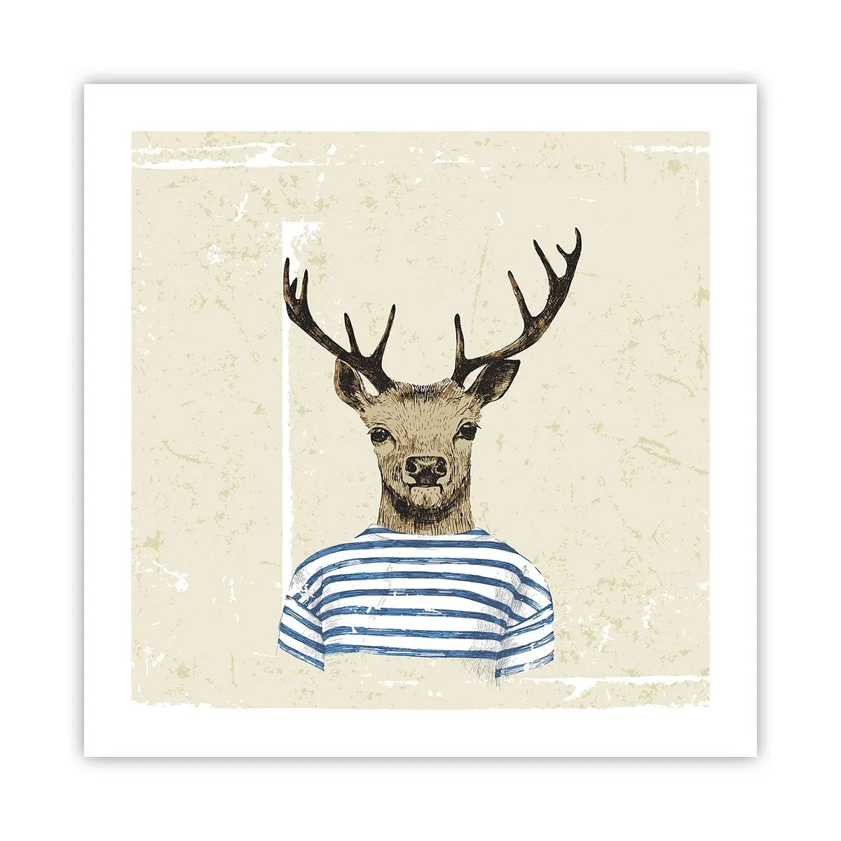 Pôster - Porque eu gosto de camisas listradas! - 50x50 cm