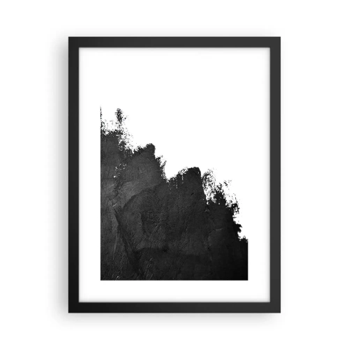 Pôster com moldura preta - Elementos: terra - 30x40 cm
