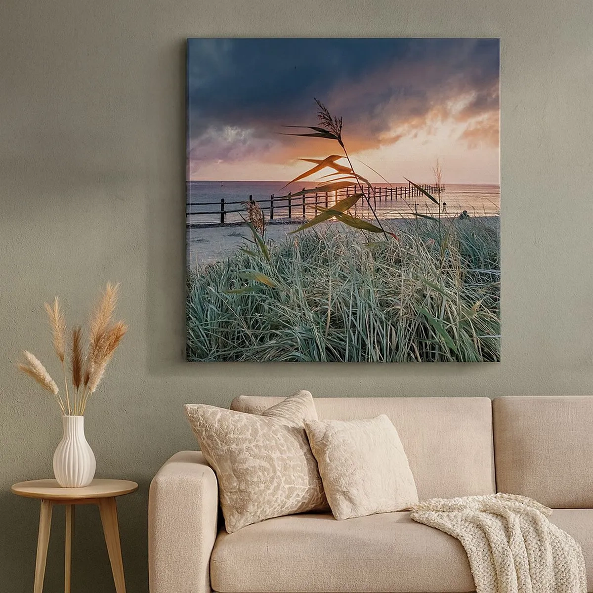 Quadro em tela - O vento não leva - 30x30 cm