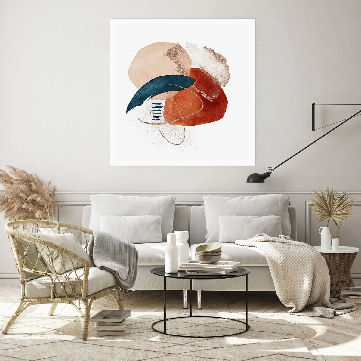 Pôster - Composição oval - 40x40 cm