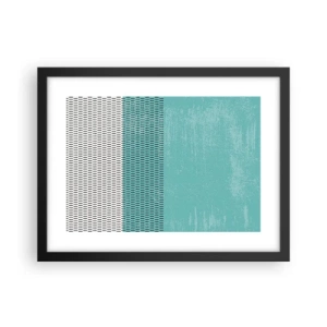 Pôster com moldura preta - Composição equilibrada - 40x30 cm