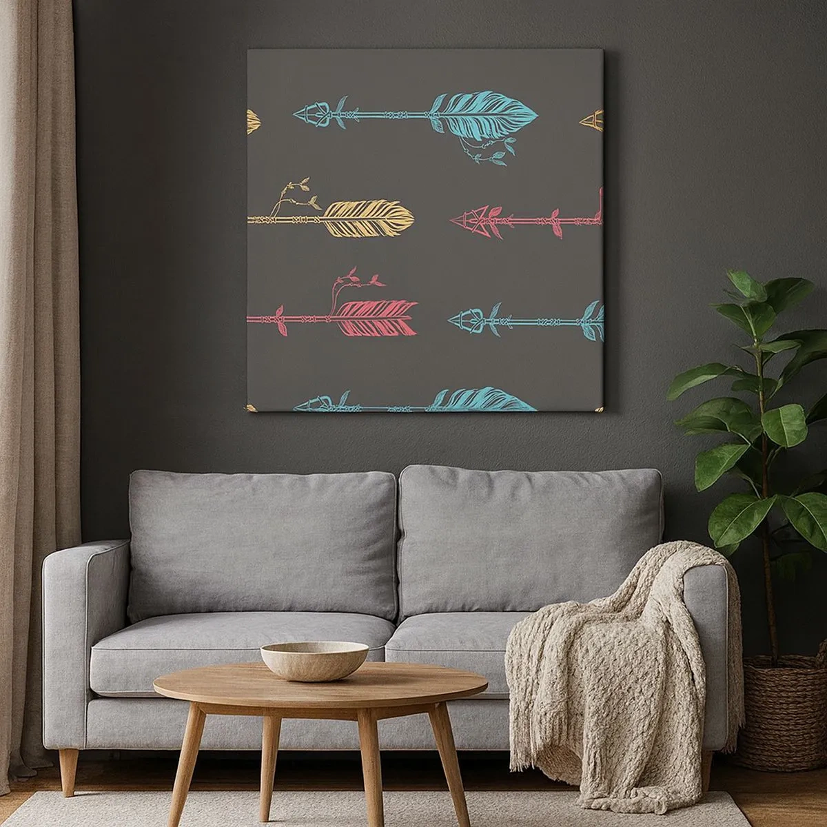 Quadro em tela - Em ordem - 30x30 cm