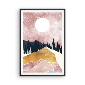 Pôster com moldura preta - Ronda Noturna - 61x91 cm