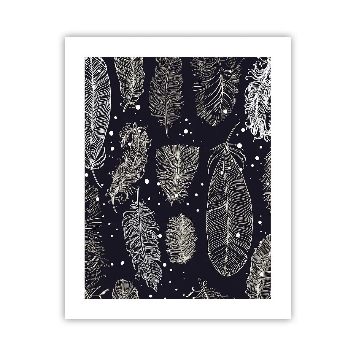 Pôster - Rendas de penas - 40x50 cm