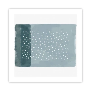 Pôster - Cultivado em azul - 50x50 cm