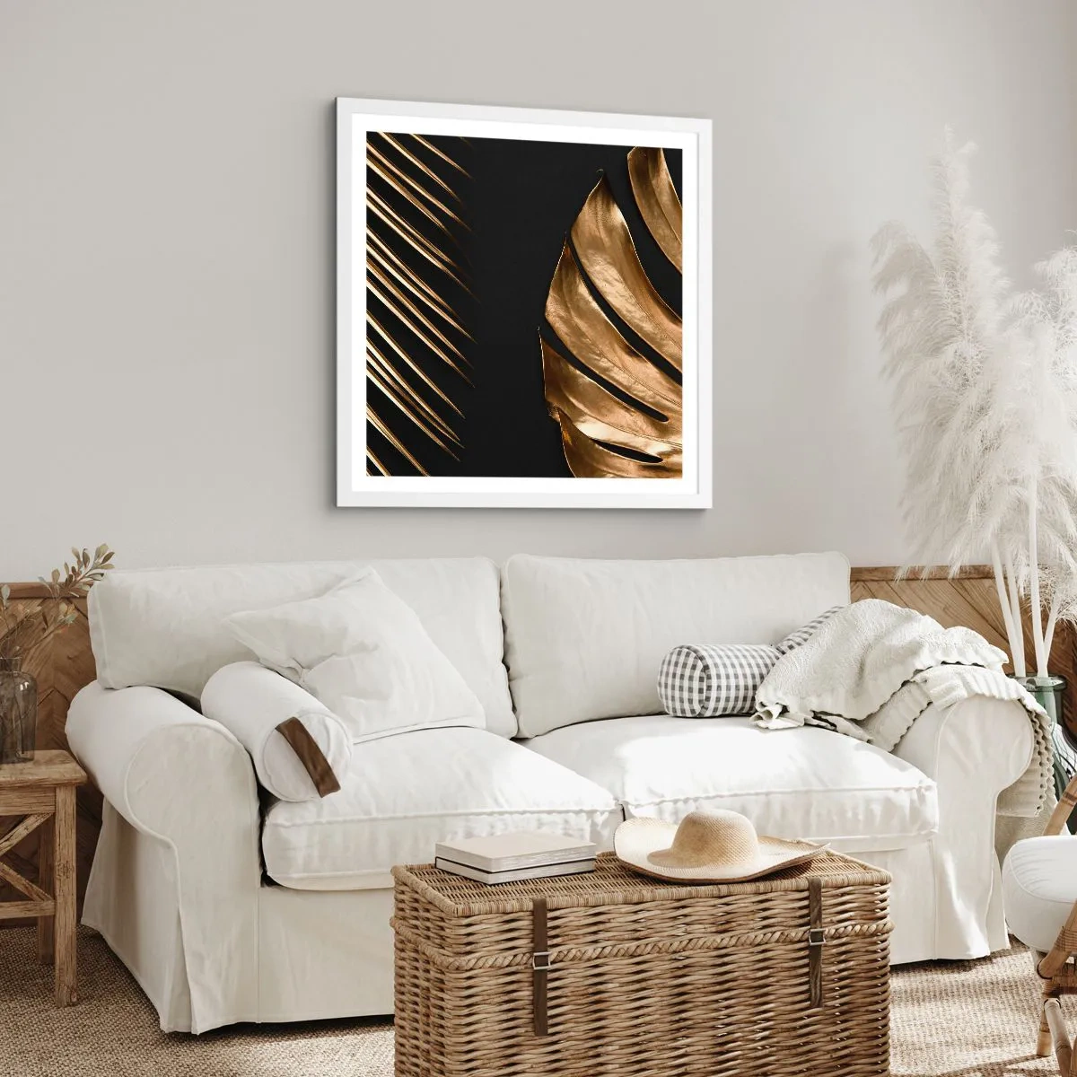 Pôster em moldura branca - Diferentes e igualmente caros - 60x60 cm