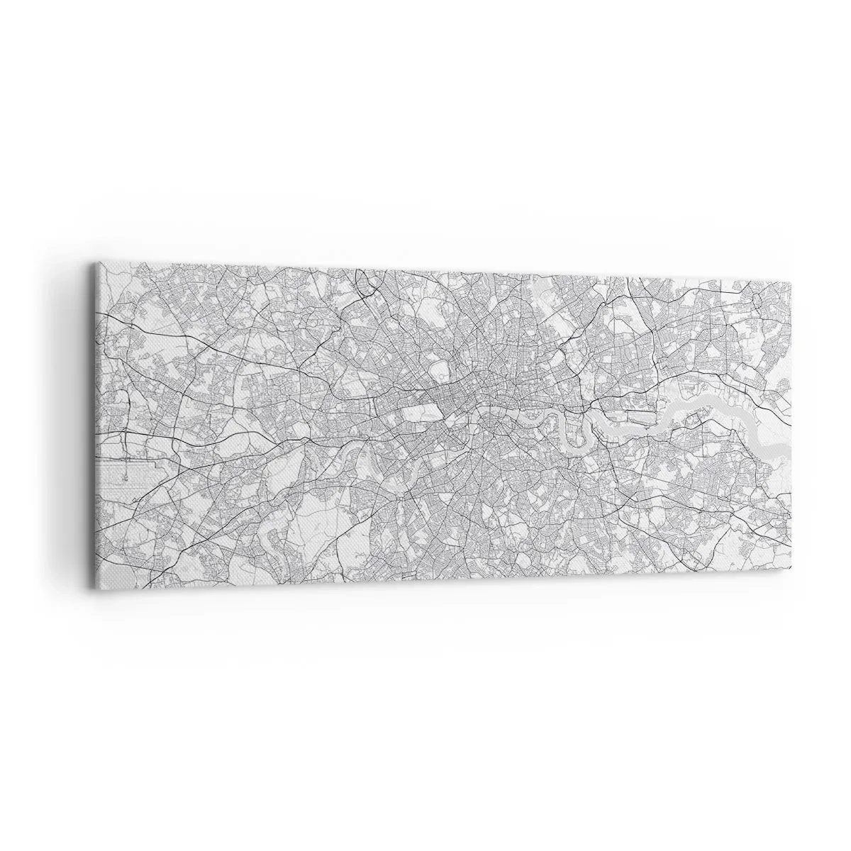 Quadro em tela - Mapa do labirinto de Londres - 120x50 cm