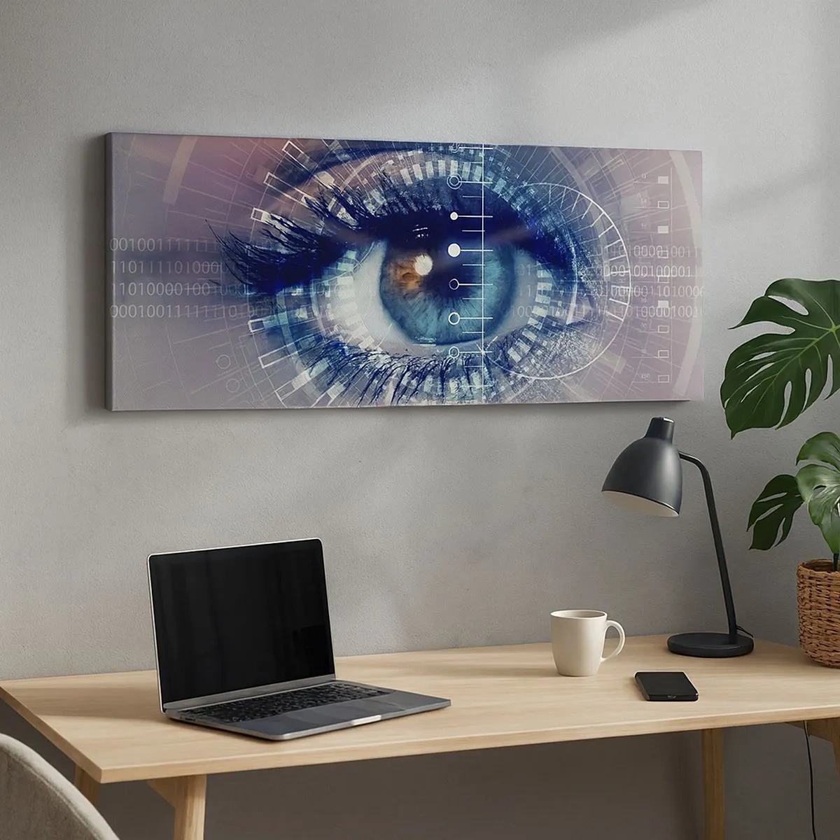 Quadro em tela - Achas que me conheces - 100x40 cm