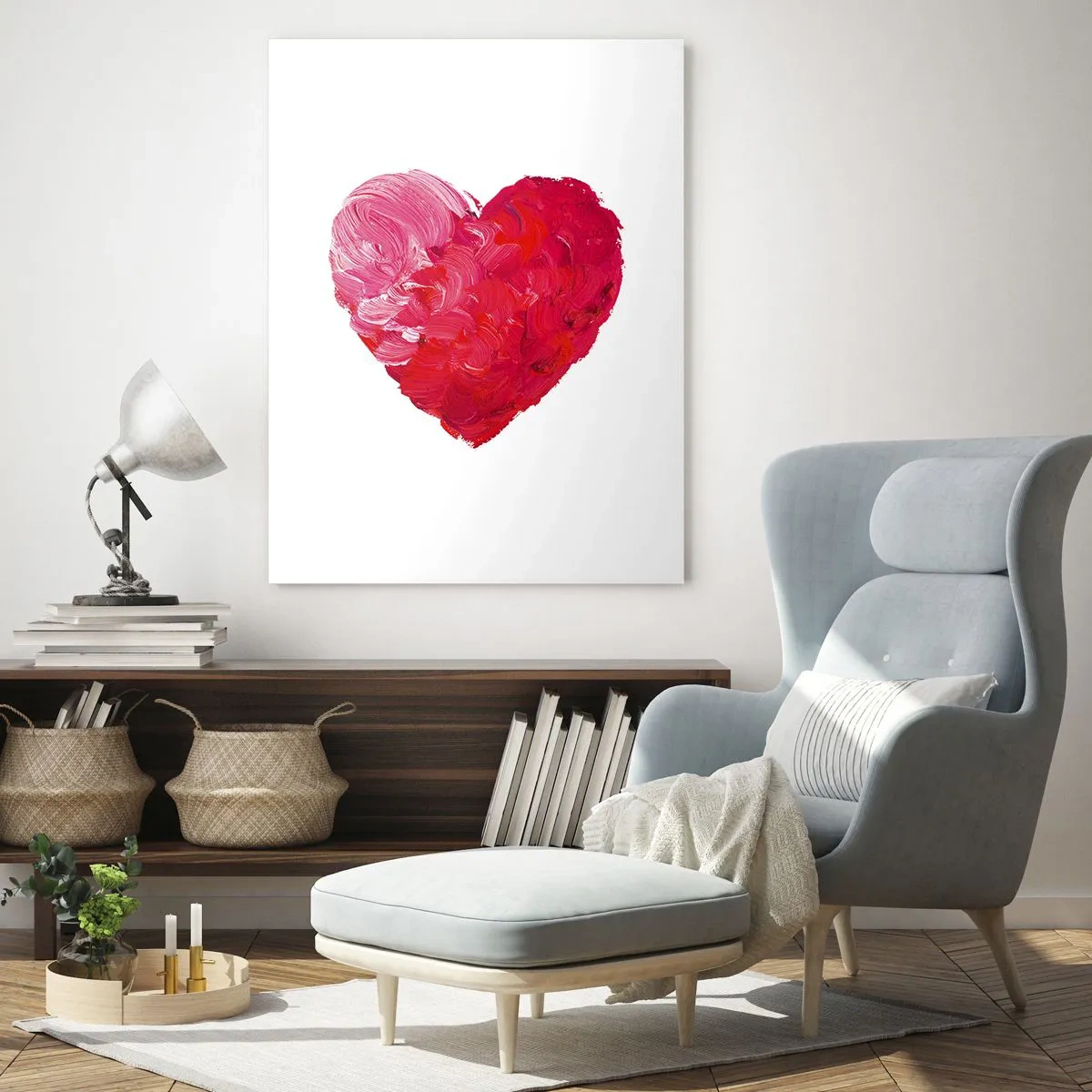 Quadro em vidro - All you need is love - 70x100 cm