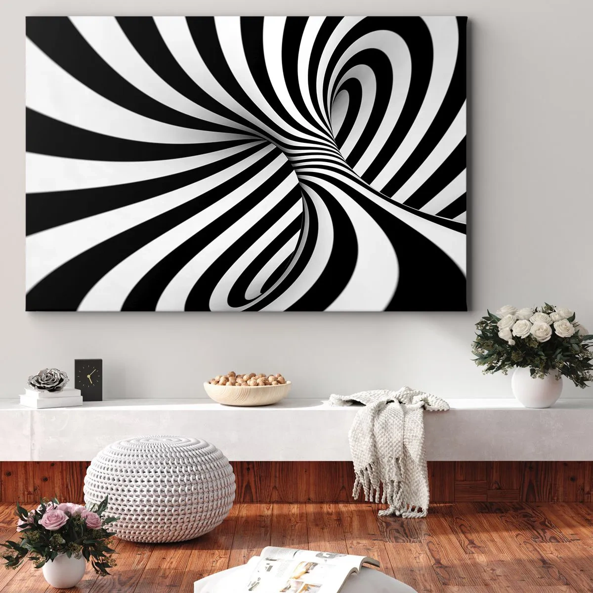 Quadro em tela - Composição: espaço dançante - 120x80 cm