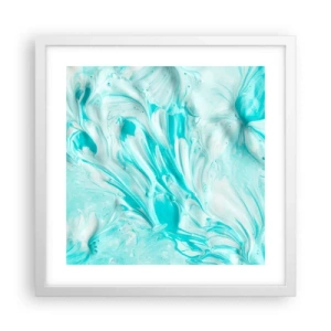 Pôster em moldura branca - Juntos para sempre - 40x40 cm