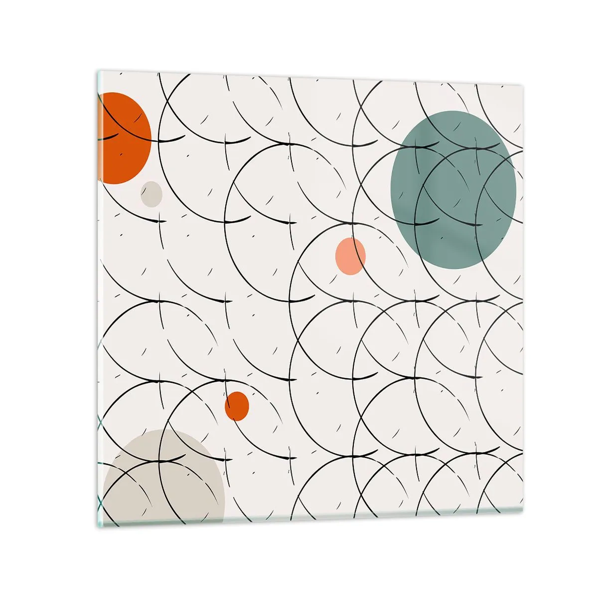 Quadro em vidro - No espírito da pop art - 70x70 cm